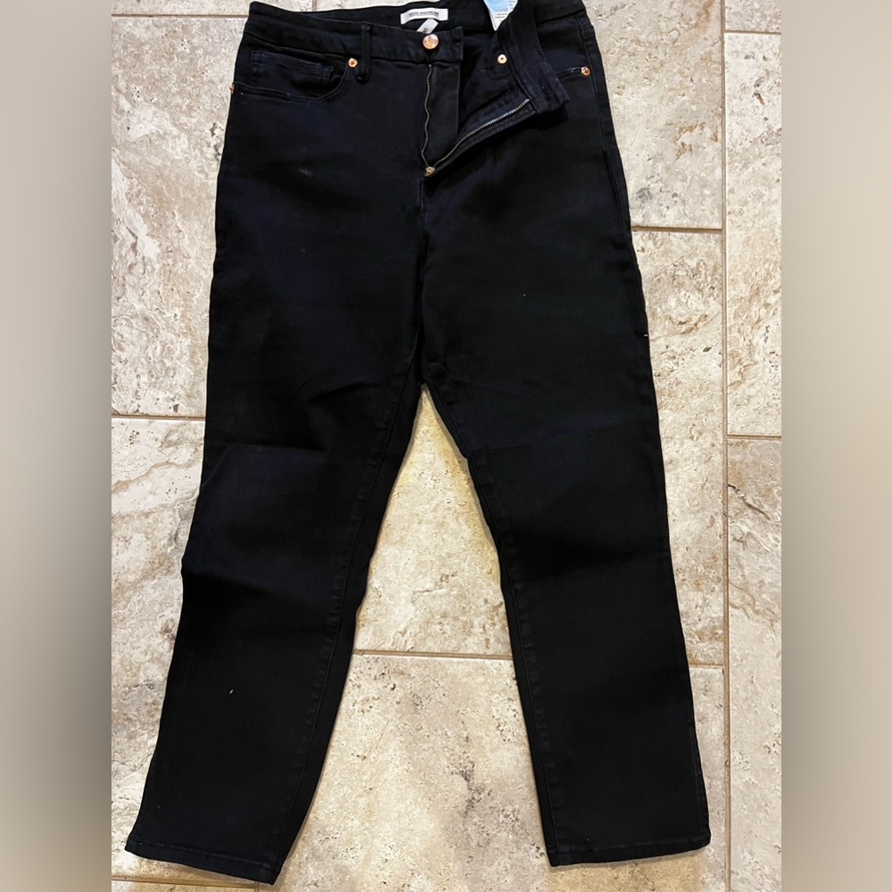 Good American black jeans